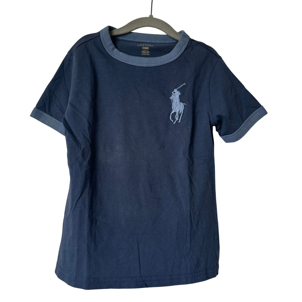 Polo Ralph Lauren kids boy's Blue short sleeve T-shirt Size 5